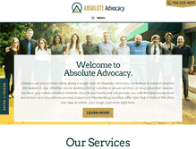 Tablet Screenshot of absoluteadvocacy.org